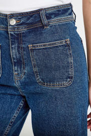 thumbnail: Cache Cache high waist wide leg jeans - donkerblauw