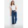 Cache Cache high waist wide leg jeans - donkerblauw