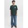 JACK & JONES JUNIOR T-shirt met backprint - donkergroen