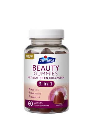 Beauty gummies framboos - 60 stuks