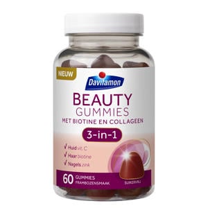 Beauty gummies framboos - 60 stuks
