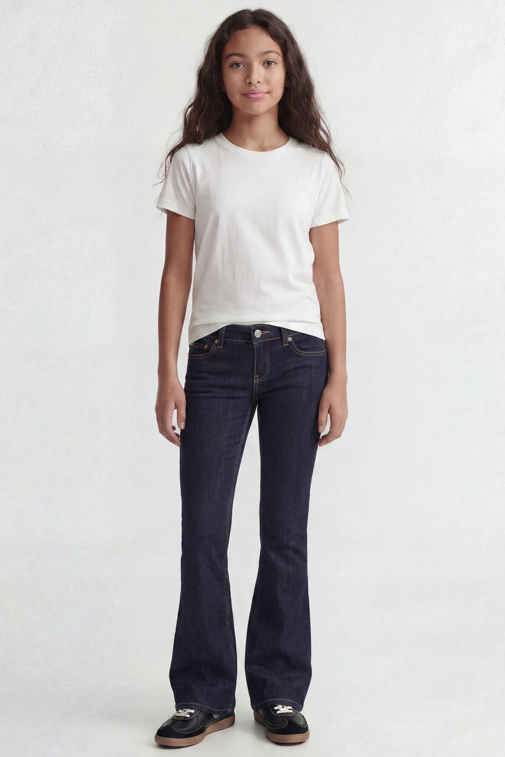 JJXX GIRL JXTEXAS flared jeans - donkerblauw