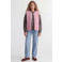 JJXX GIRL rechtvallend teddy gilet - roze