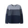 NAME IT KIDS rechtvallende sweater met tekst - donkerblauw