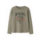 NAME IT KIDS rechtvallende longsleeve met print - groen