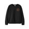 NAME IT KIDS rechtvallende sweater met print - zwart