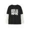 NAME IT KIDS longsleeve met tekst - zwart