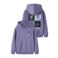 NAME IT KIDS oversized sweater met backprint - paars