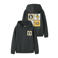 NAME IT KIDS oversized sweater met backprint - antraciet