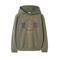 NAME IT KIDS oversized sweater met tekst - groen