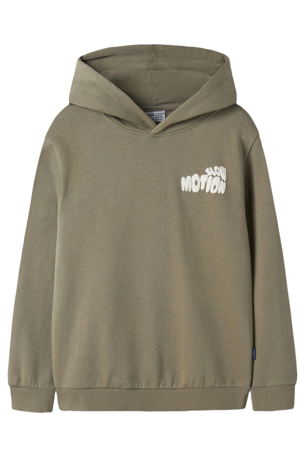 NAME IT KIDS hoodie met backprint - groen