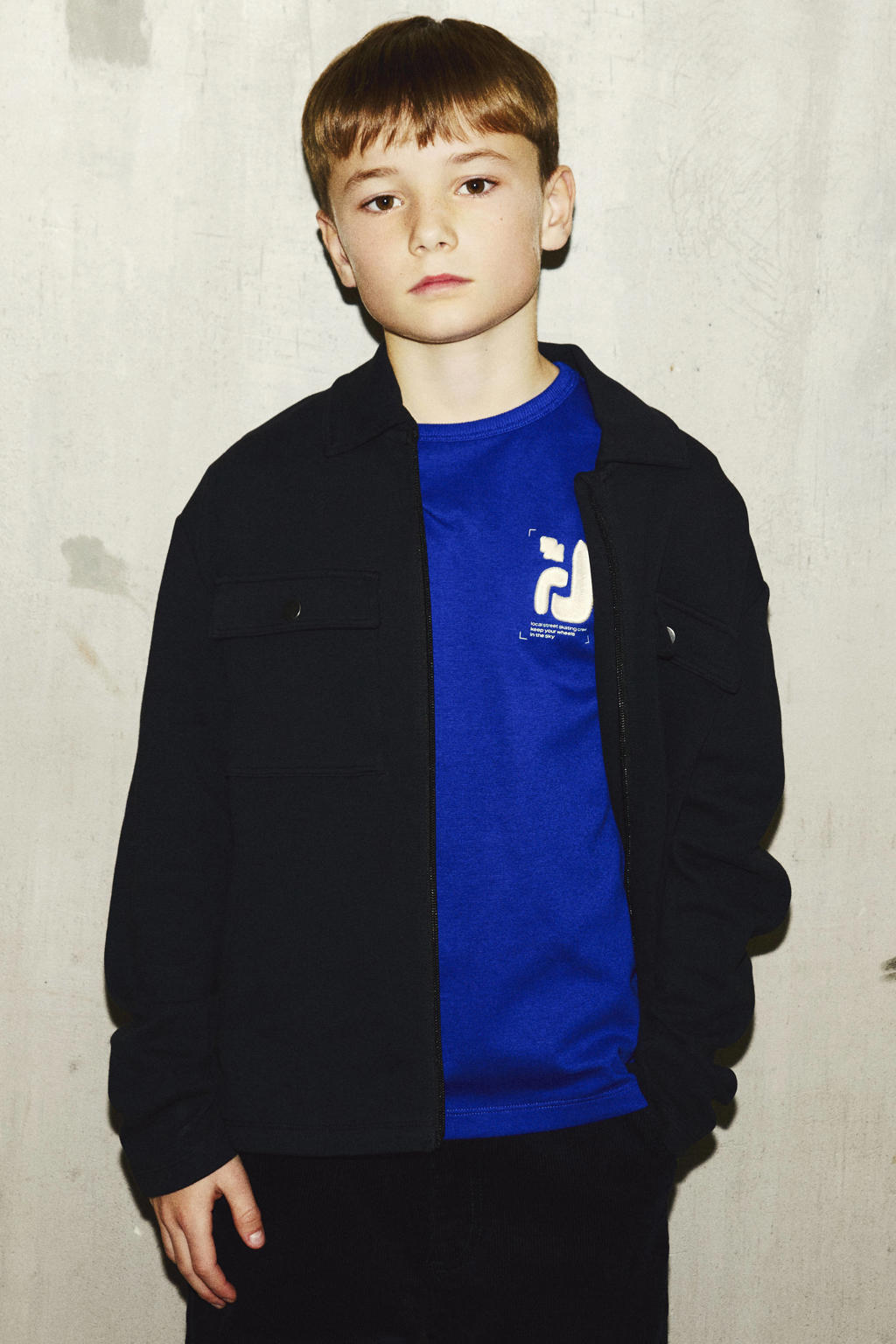 NAME IT KIDS katoenen sweatvest - zwart