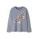 NAME IT KIDS oversized longsleeve met print - lichtblauw