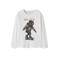NAME IT KIDS oversized longsleeve met print - wit