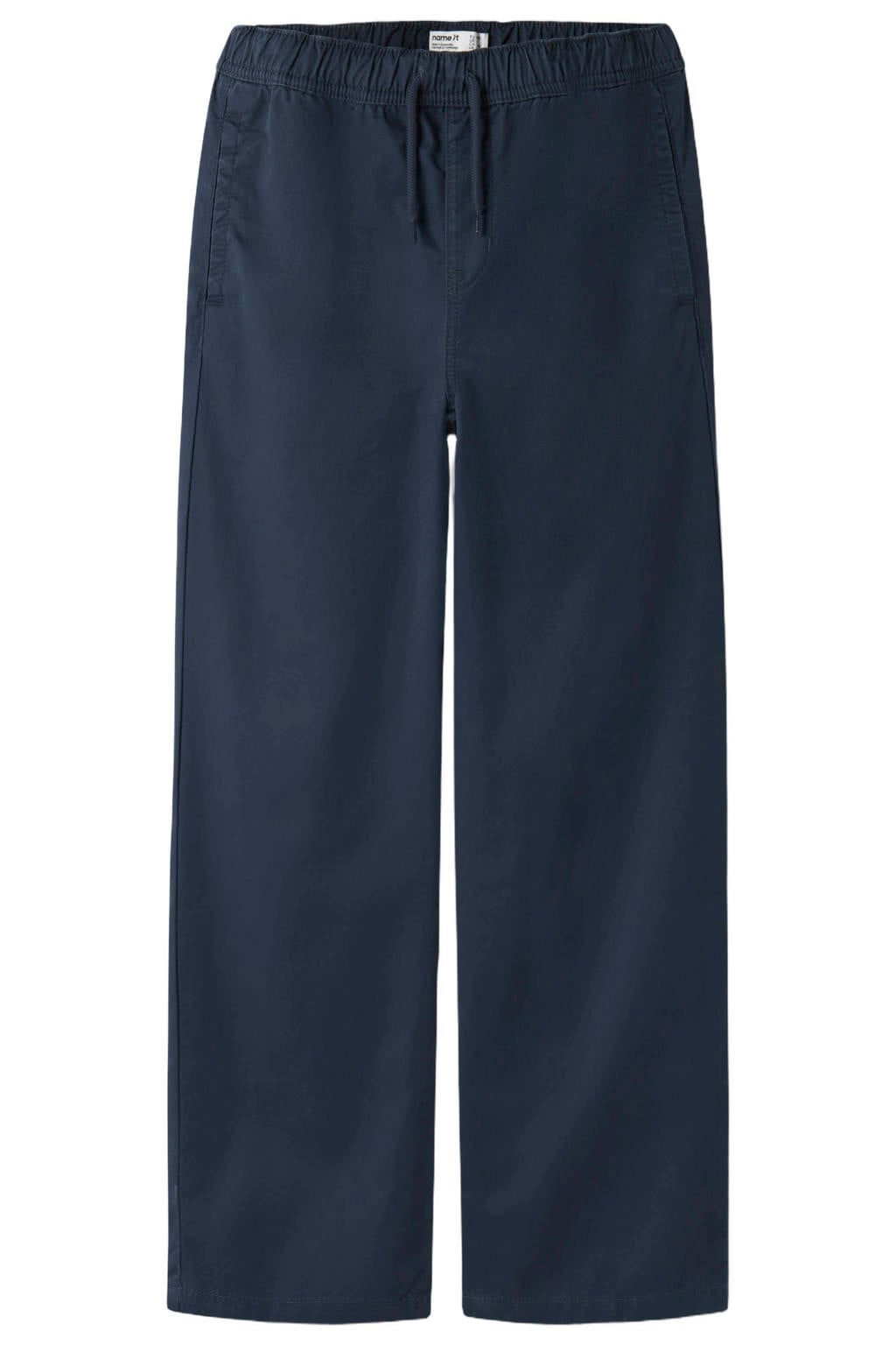 NAME IT KIDS straight leg casual broek - donkerblauw
