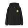NAME IT KIDS hoodie met backprint - zwart