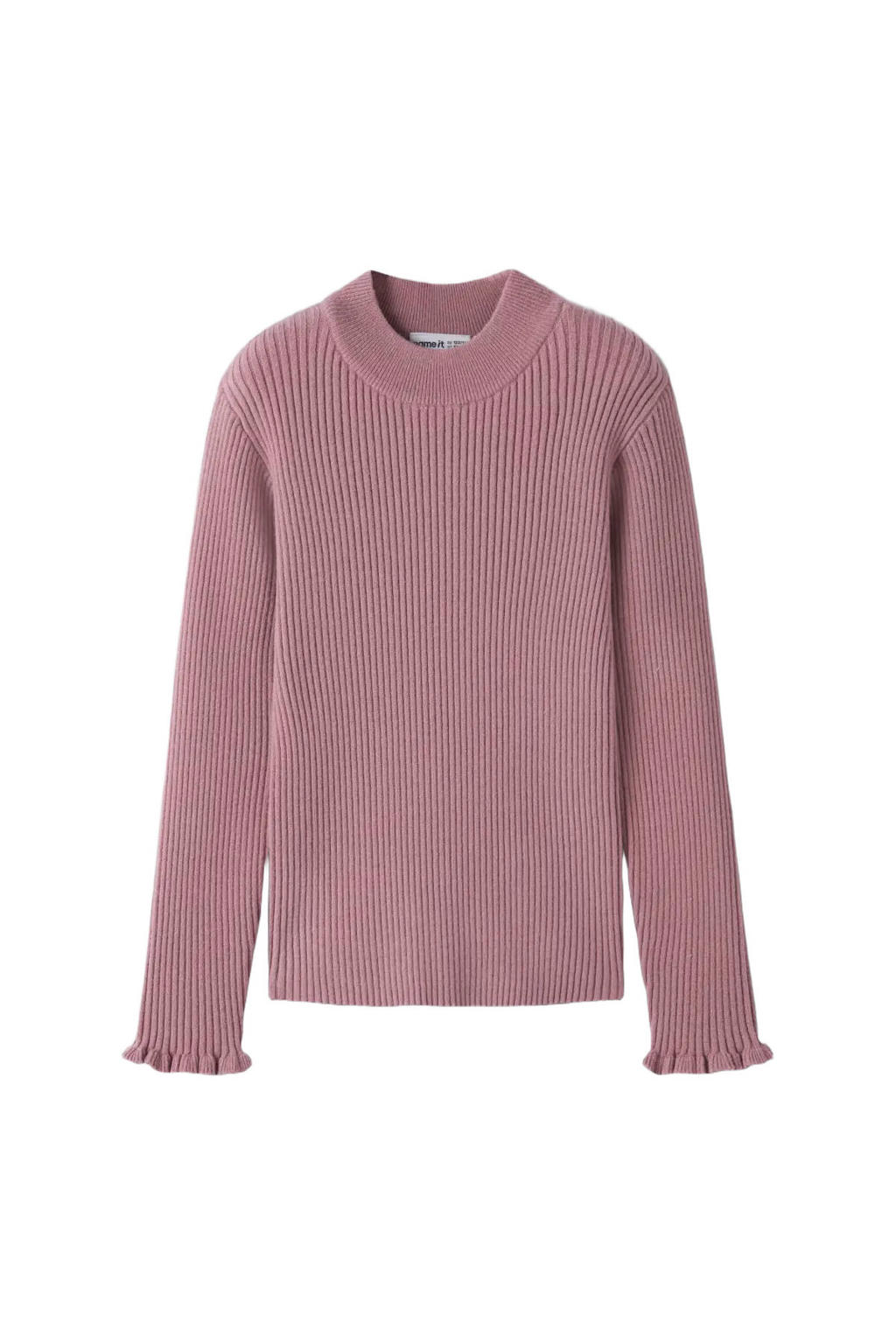 NAME IT KIDS aansluitende longsleeve met ruches - lila
