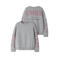 NAME IT KIDS oversized sweater met backprint - grijs
