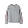 NAME IT KIDS oversized sweater met backprint - grijs