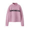 NAME IT KIDS rechtvallende gebreide trui met tekst en wol - roze
