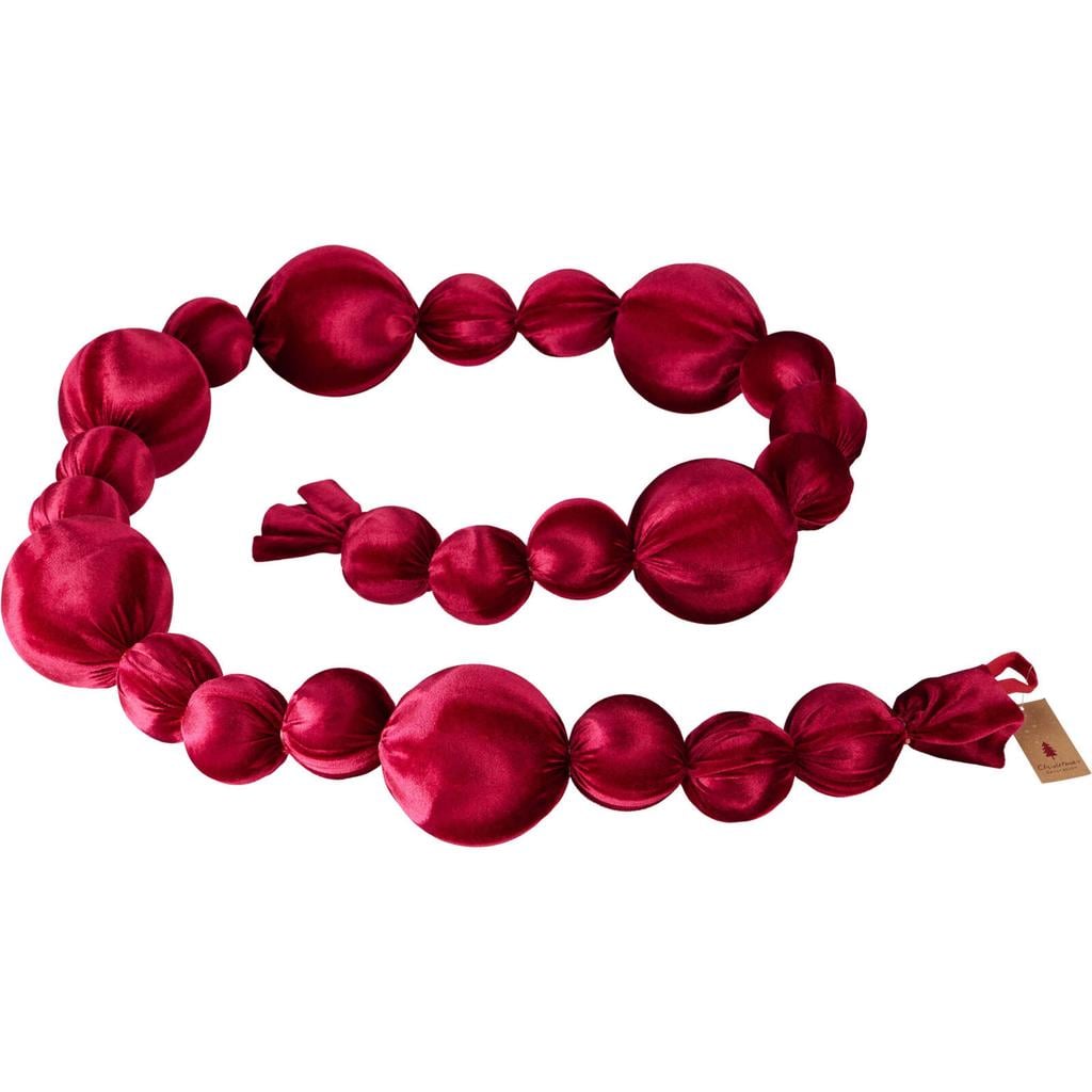 Home & Styling Collection kerstdecoratie slinger - burgundy