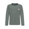 ONLY & SONS JUNIOR gestreepte longsleeve - donkergroen