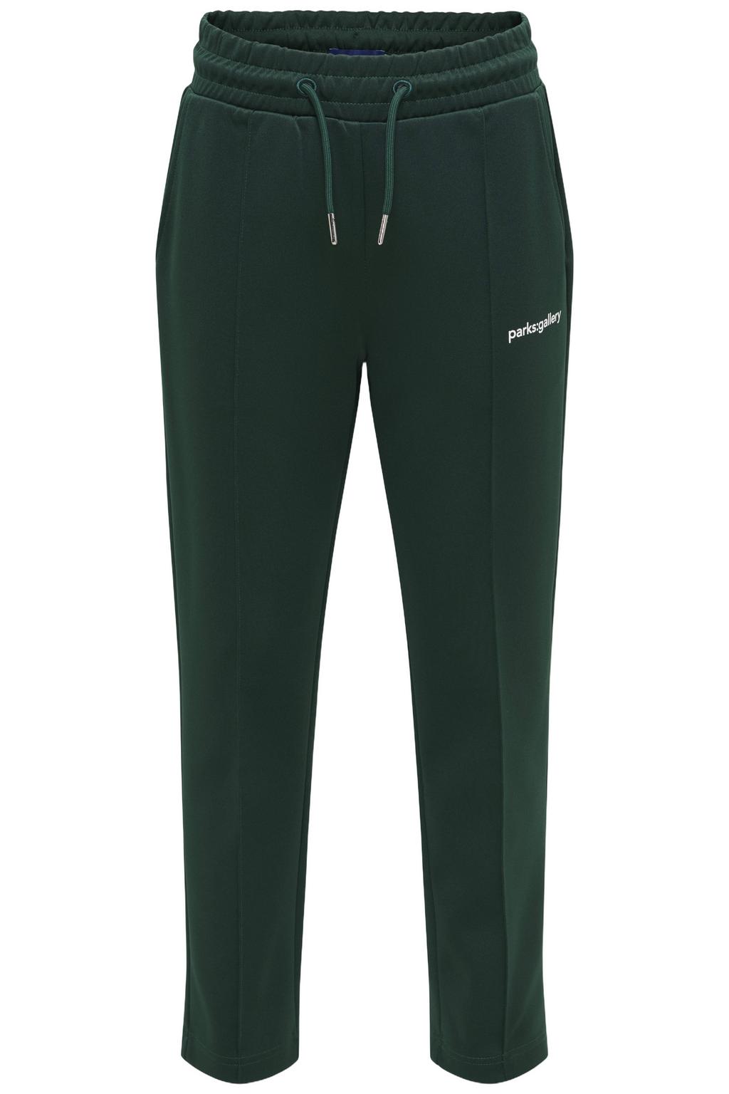 Groene jongens ONLY & SONS JUNIOR joggingbroek van polyester met elastische tailleband met koord en effen