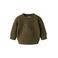 LIL' ATELIER BABY rechtvallende sweater met patches - olijfgroen