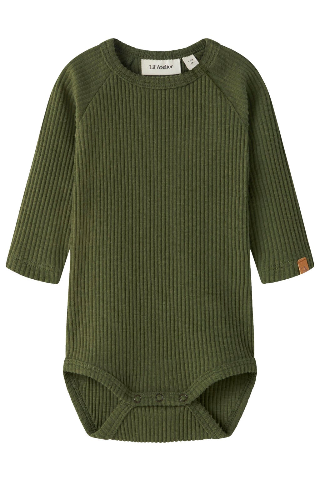 LIL' ATELIER BABY gebreide romper - groen