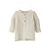 LIL' ATELIER BABY katoenen gebreide longsleeve - ecru