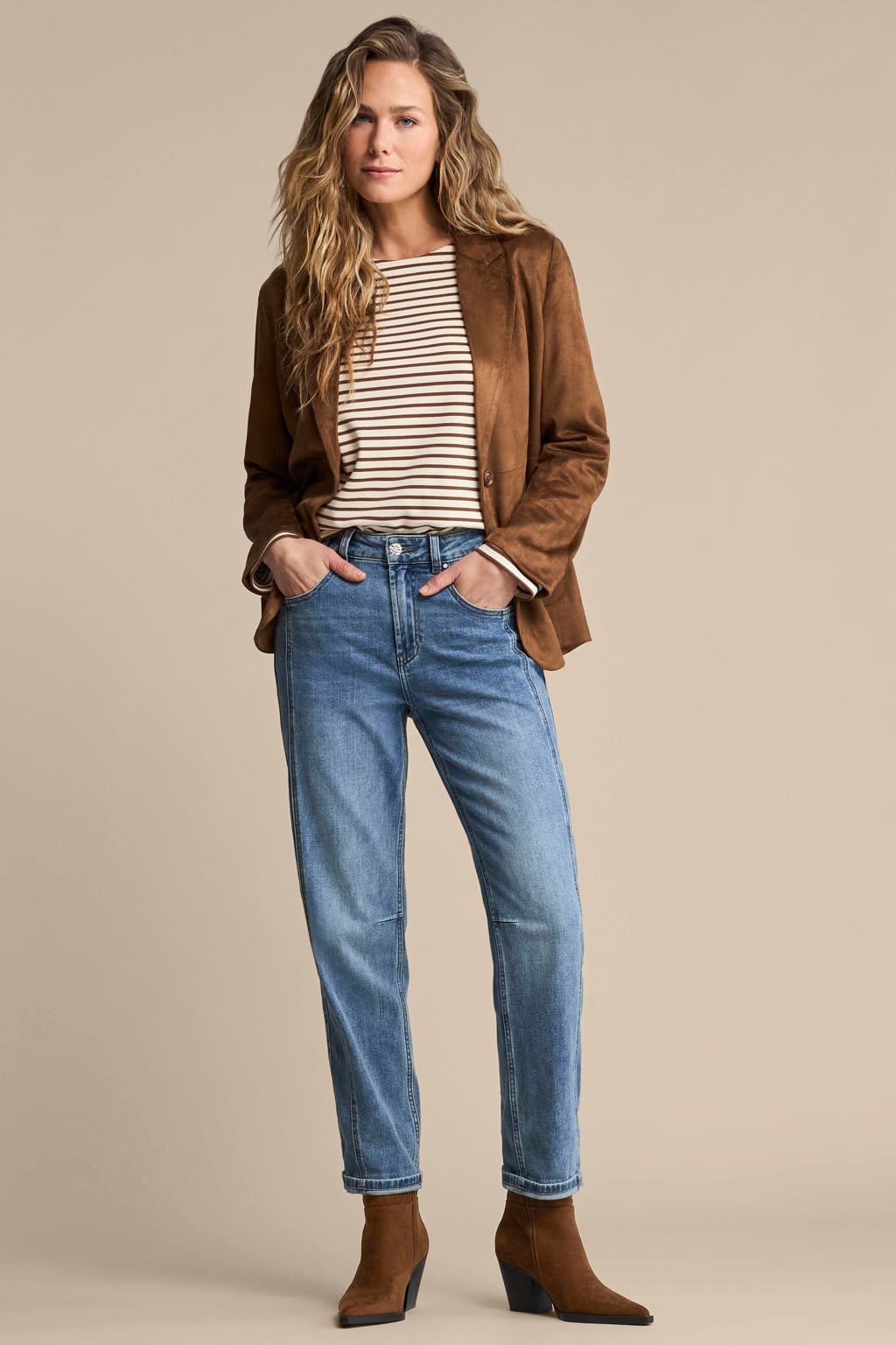 Red Button barrel jeans - stonewashed