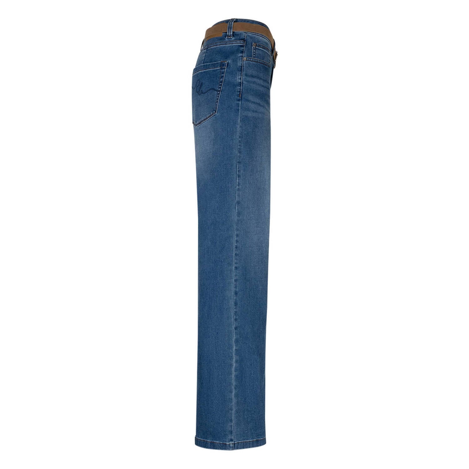 Red Button high waist wide leg jeans stone used