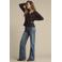 Red Button vest met pailletten - bruin