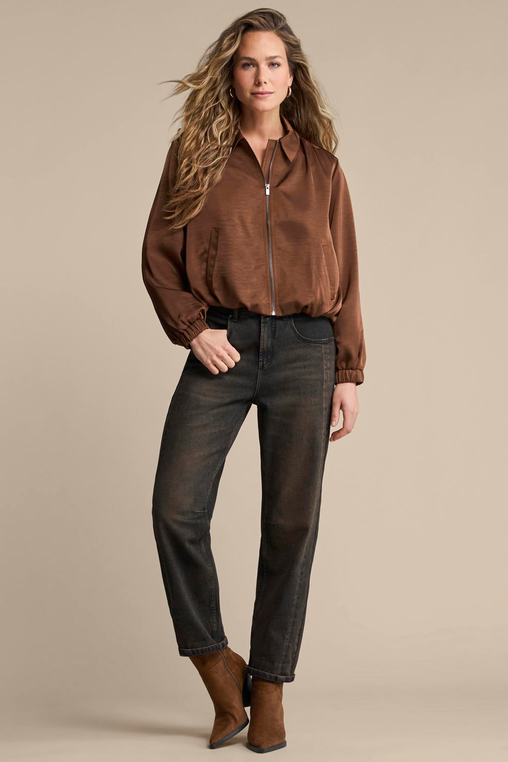 Red Button straight leg jeans - zwart