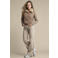 Red Button wide leg jeans met ceintuur - grey denim