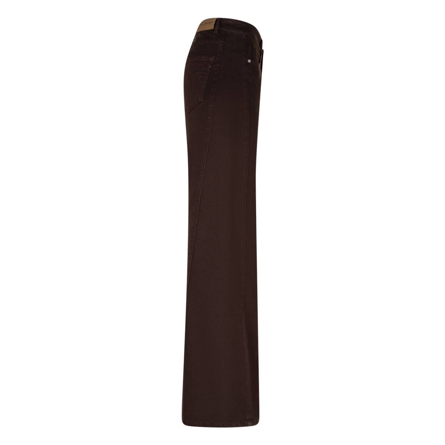 Red Button wide leg jeans donkerbruin