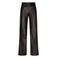 Red Button imitatieleren wide leg pantalon - donkerbruin
