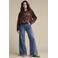 Red Button regular waist wide leg jeans - mediumblauw