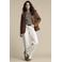 Red Button wide leg jeans - ecru
