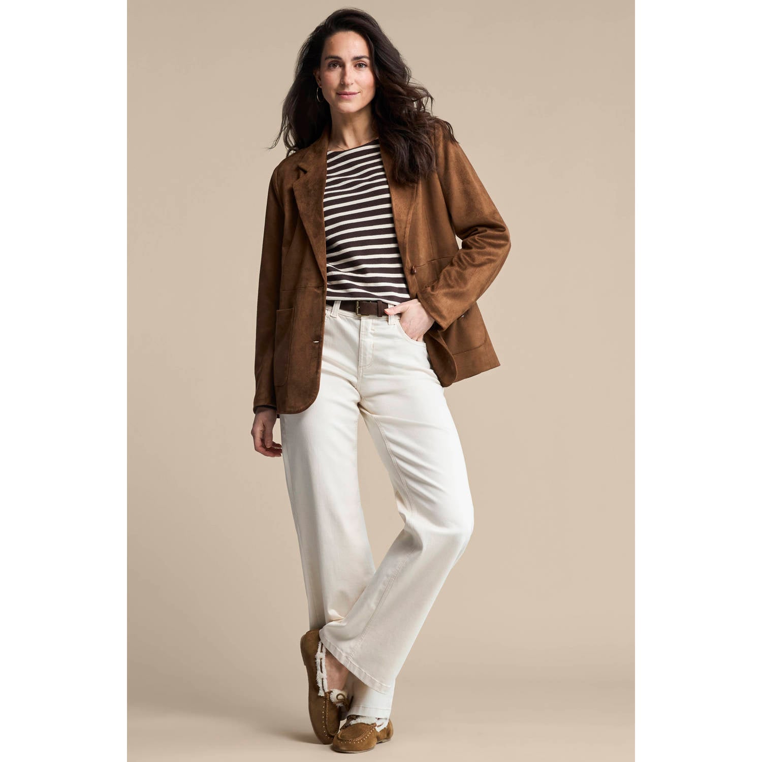 Red Button oversized blazer bruin