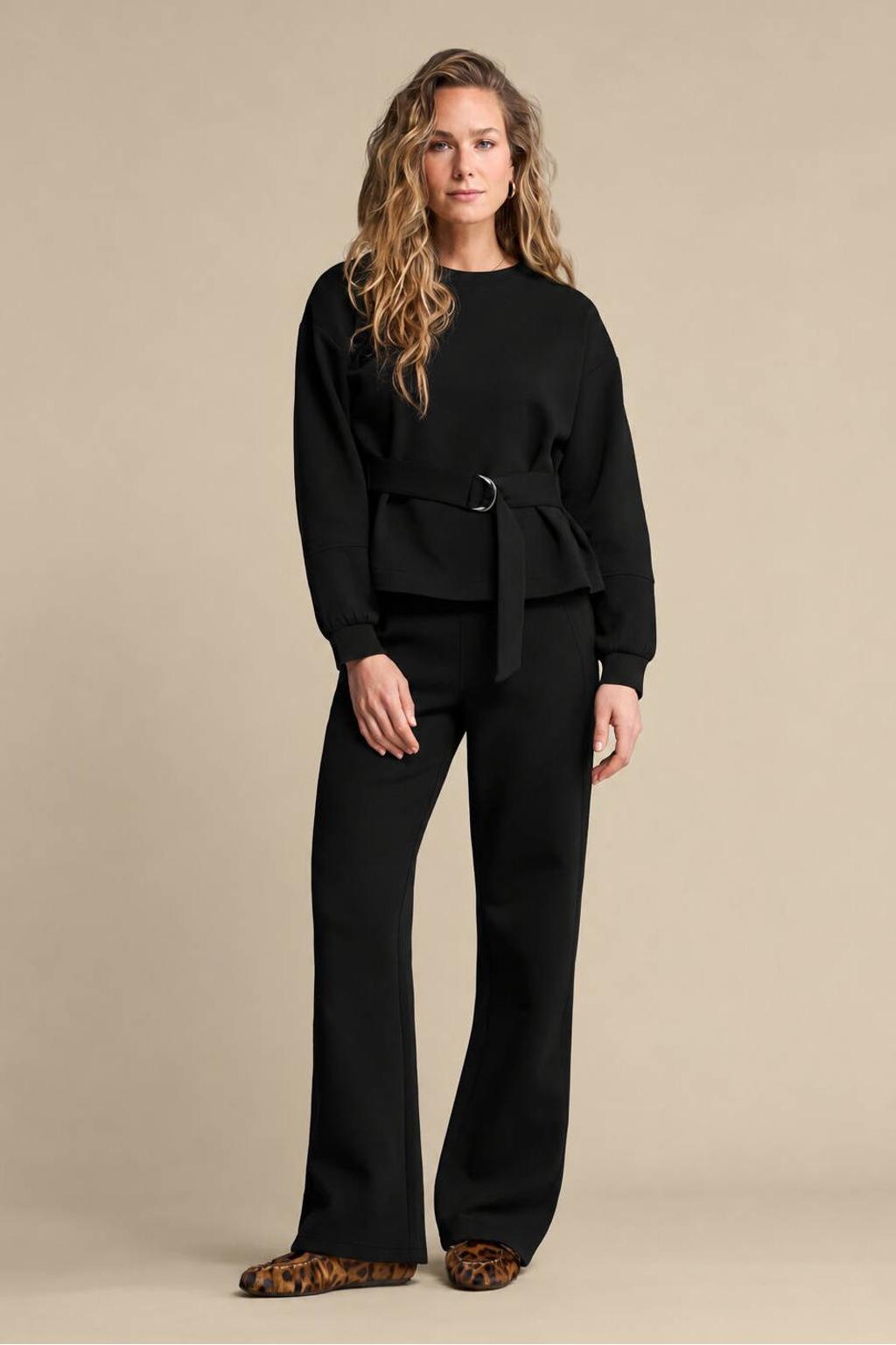 Red Button wide leg broek - zwart
