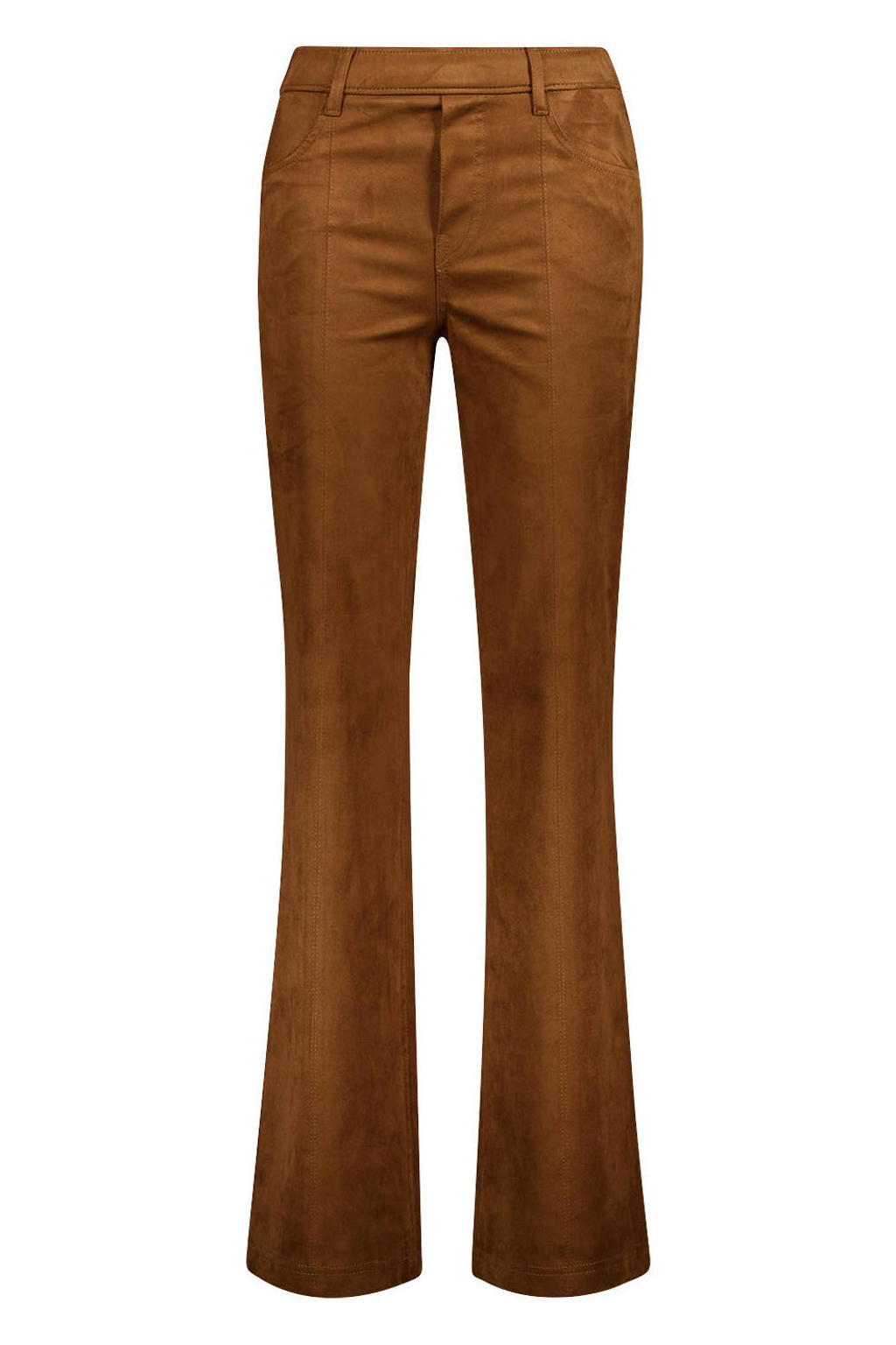gardeur flared broek - bruin