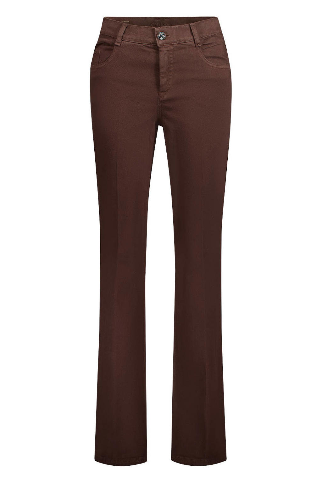 gardeur flared jeans - bruin