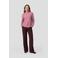 Anytime tailored wide leg broek bordeaux