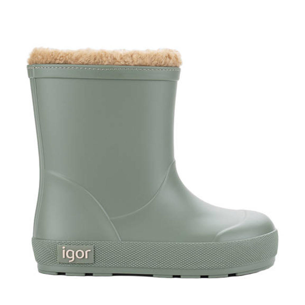 Igor Yogi Borreguito regenlaarzen met profielzool - lichtgroen