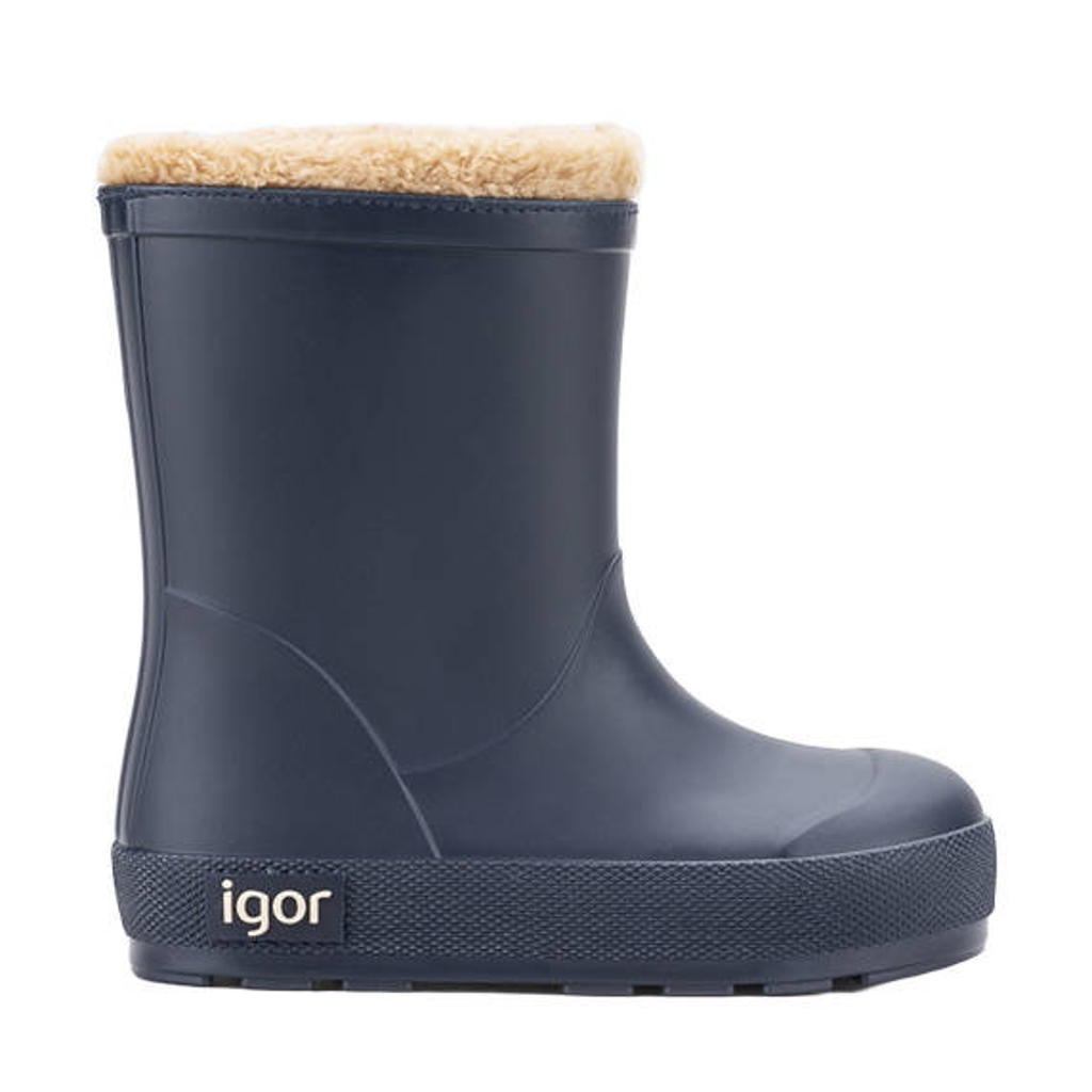 Igor Yogi Borreguito regenlaarzen met profielzool - donkerblauw