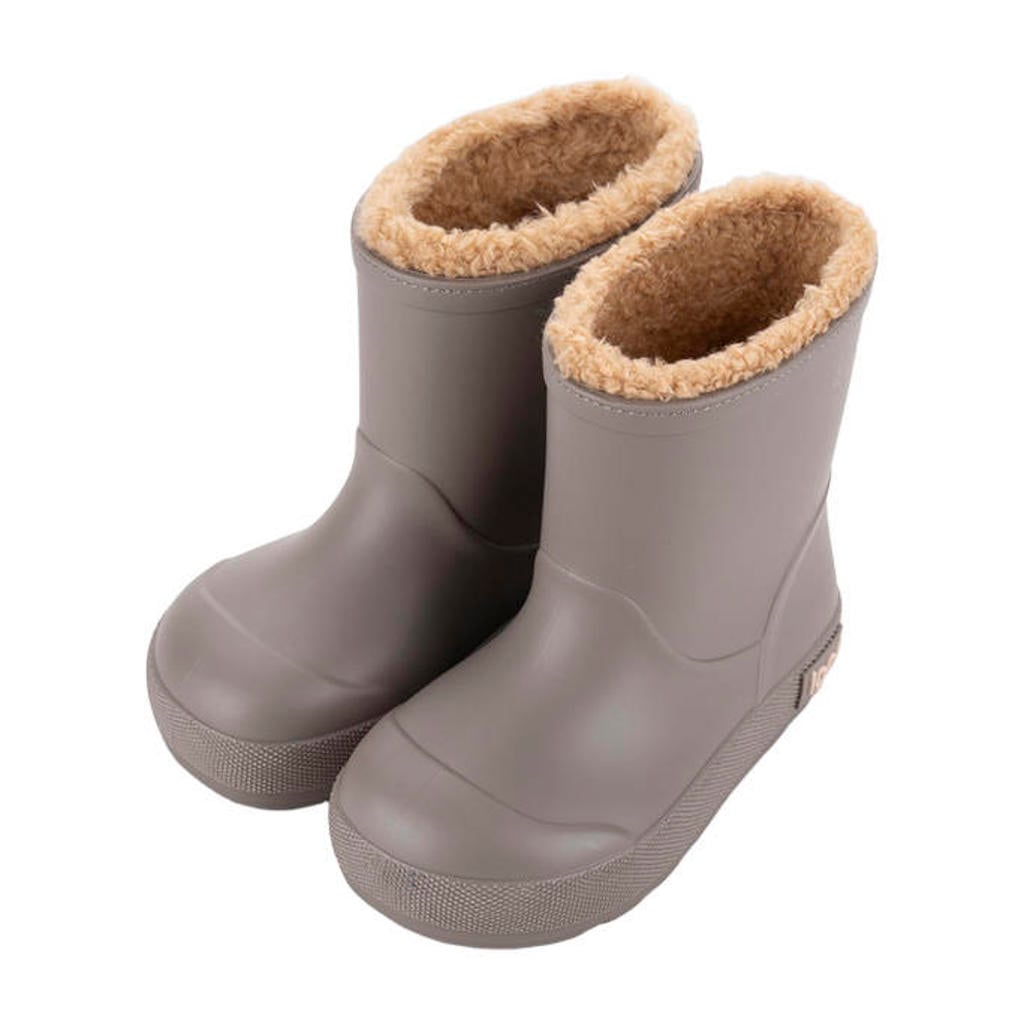 Taupe meisjes Igor Yogi Borreguito regenlaarzen met profielzool - van rubber