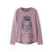 NAME IT KIDS rechtvallende longsleeve met print - lila