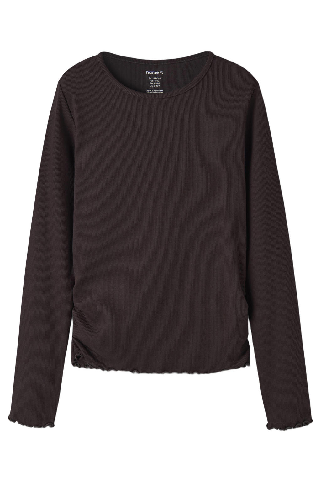 NAME IT KIDS gebreide longsleeve - bruin