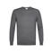 Profuomo wollen regular fit gebreide trui - donkergrijs